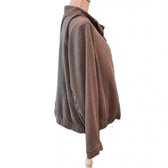 Lane Bryant Button Front Fleece Jacket Heather Gray Women’s Size 18/20 - Picture 2 of 11